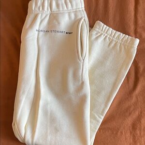 Morgan Stewart Sport Cream Sweatpants